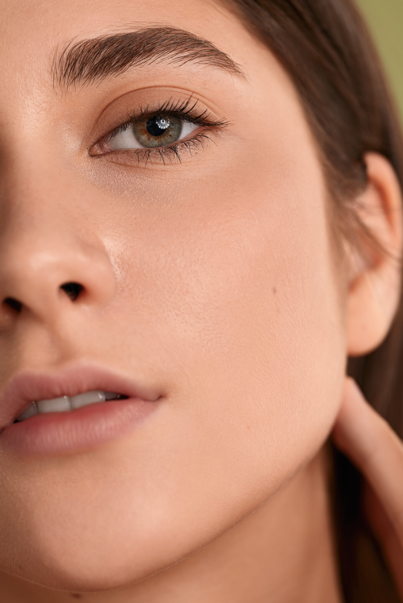 Healthy glowing skin close-up 2026
