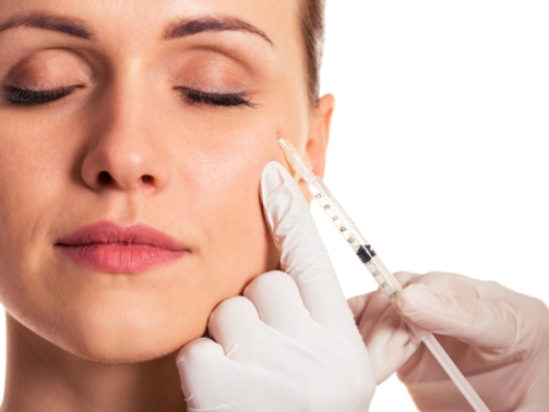 Skin booster injection treatment for winter skin hydration