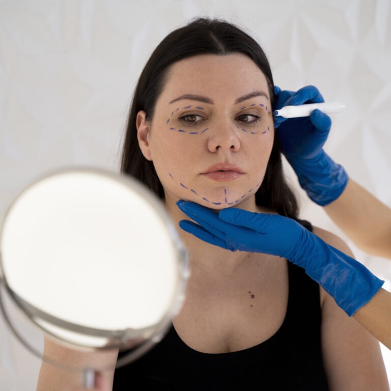 Preventive Botox facial mapping before wrinkles appear