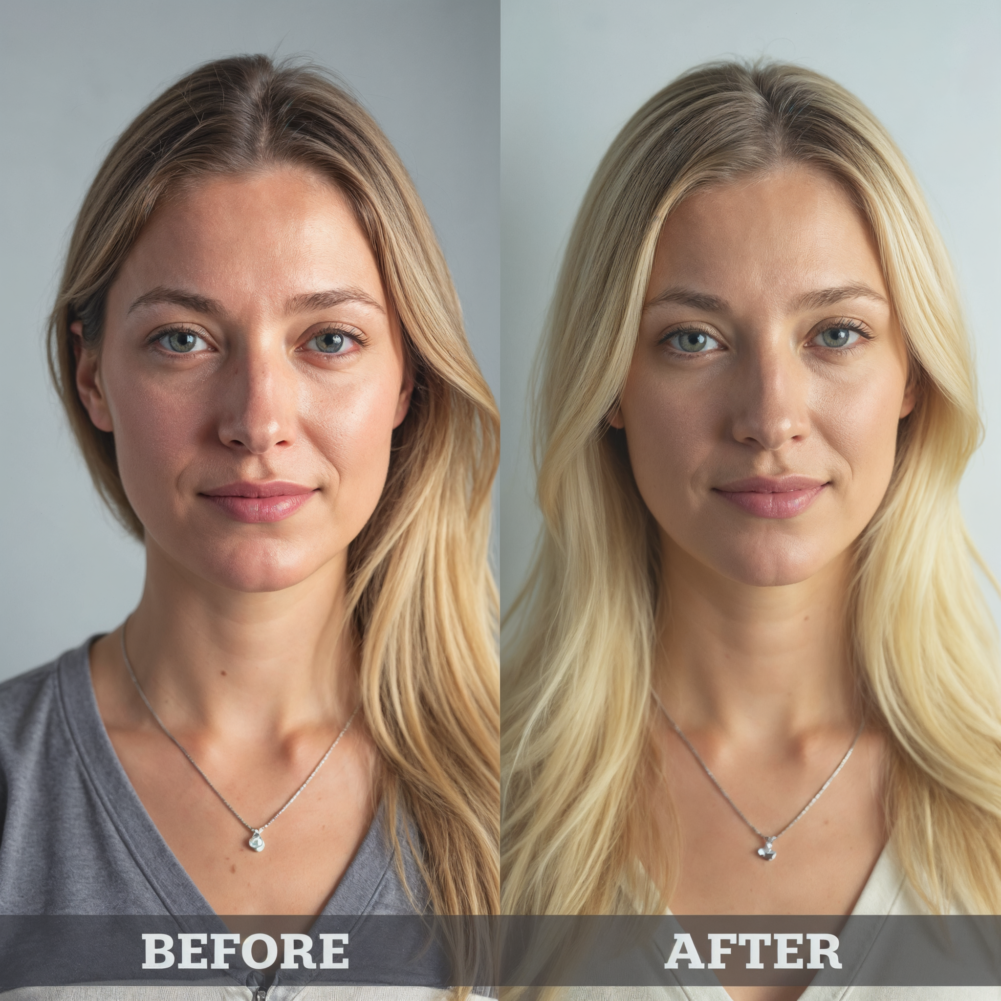 Before and after hyaluronic acid fillers natural results