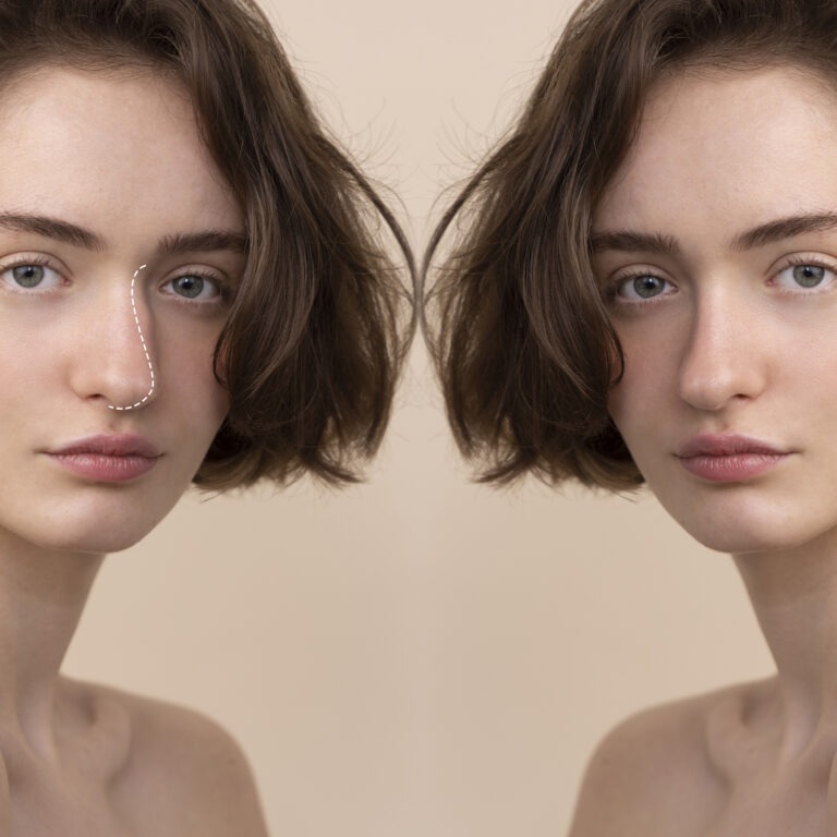 Liquid rhinoplasty before and after results in Riyadh during Ramadan