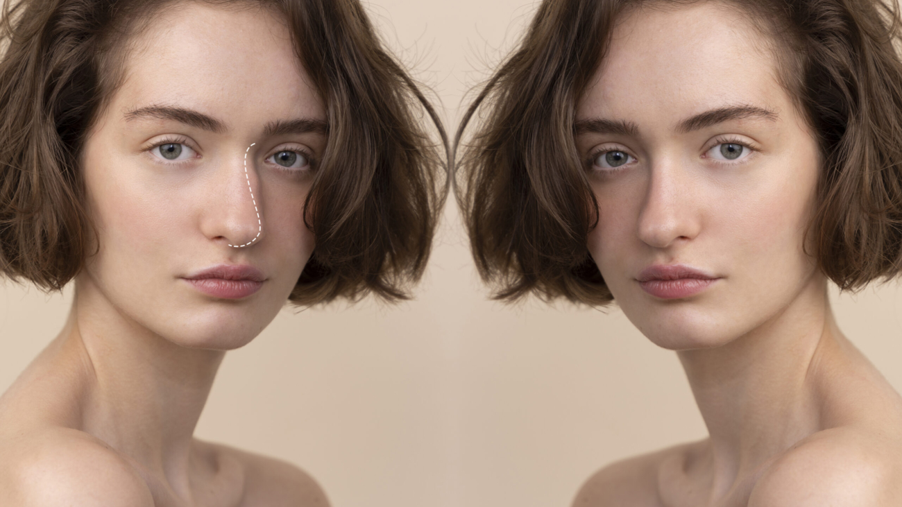 Liquid rhinoplasty before and after results in Riyadh during Ramadan