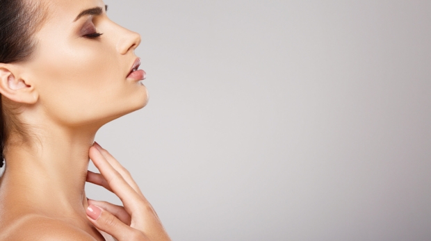 Radiesse fillers lifting and contouring jawline before Ramadan